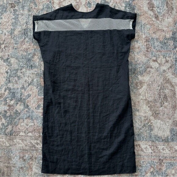 Sugar Candy Mountain The Von Kaftan Black Midi Maxi Dress Linen Oversize Small - Picture 5 of 5